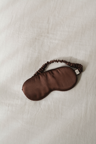 cocoa silk eye mask