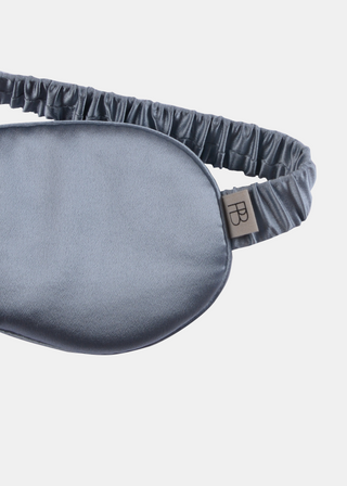 powder blue silk eye mask